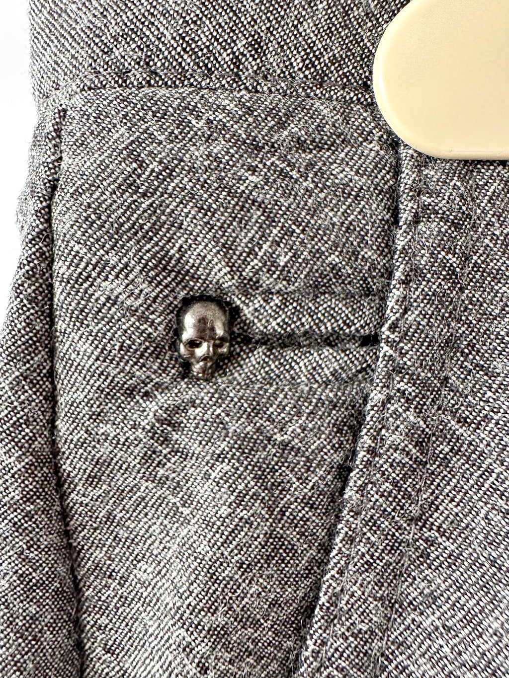 The Kooples Grey Wool Cropped Trousers