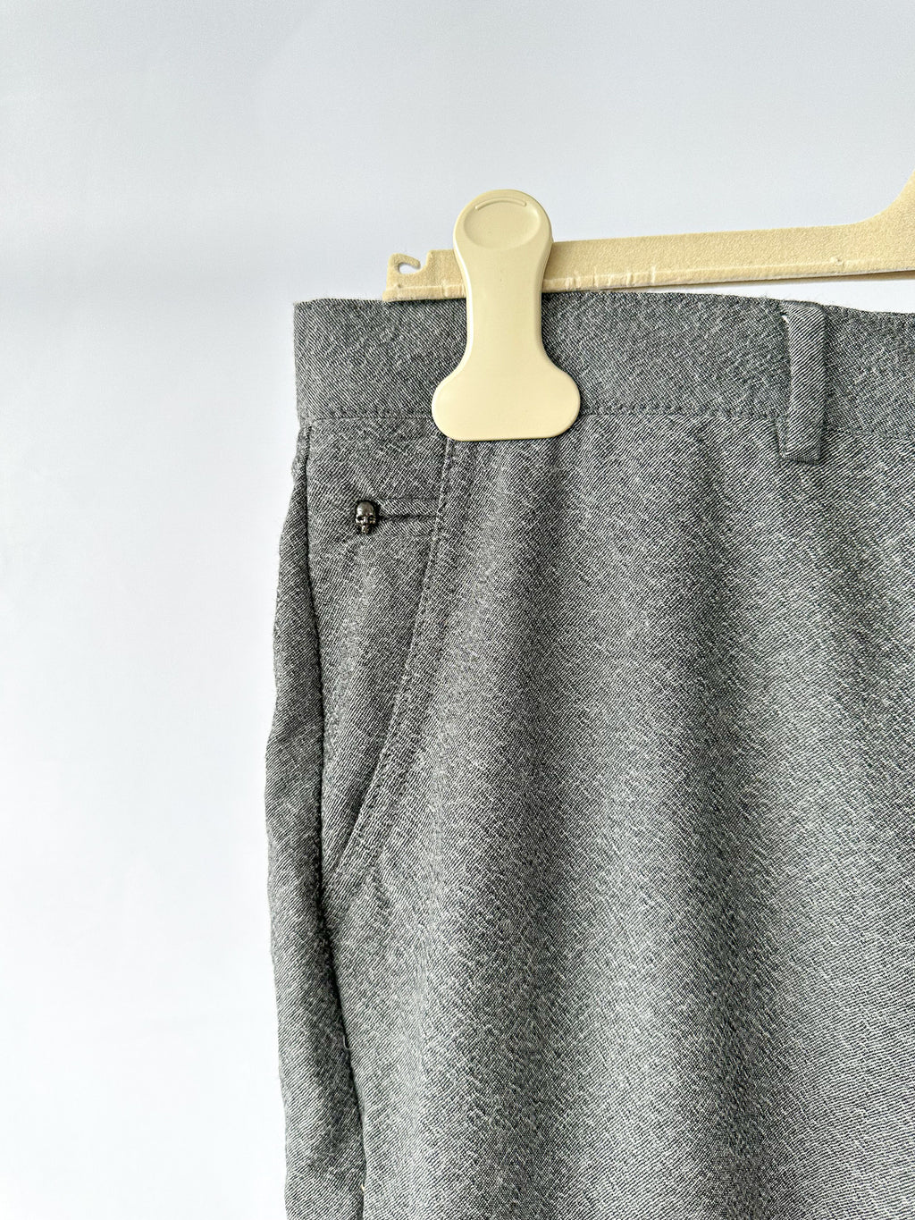 The Kooples Grey Wool Cropped Trousers