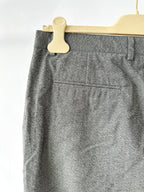 The Kooples Grey Wool Cropped Trousers