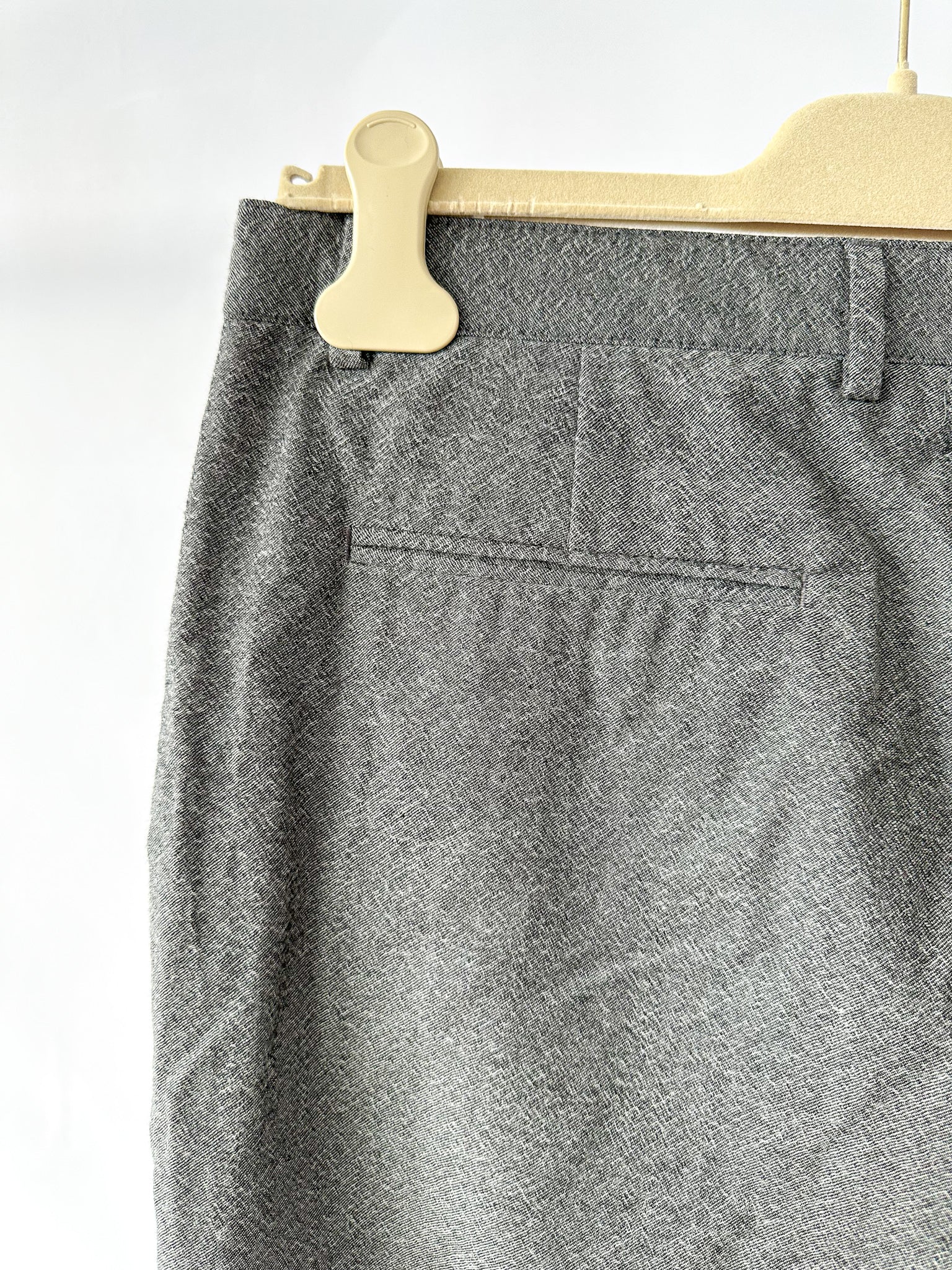 The Kooples Grey Wool Cropped Trousers