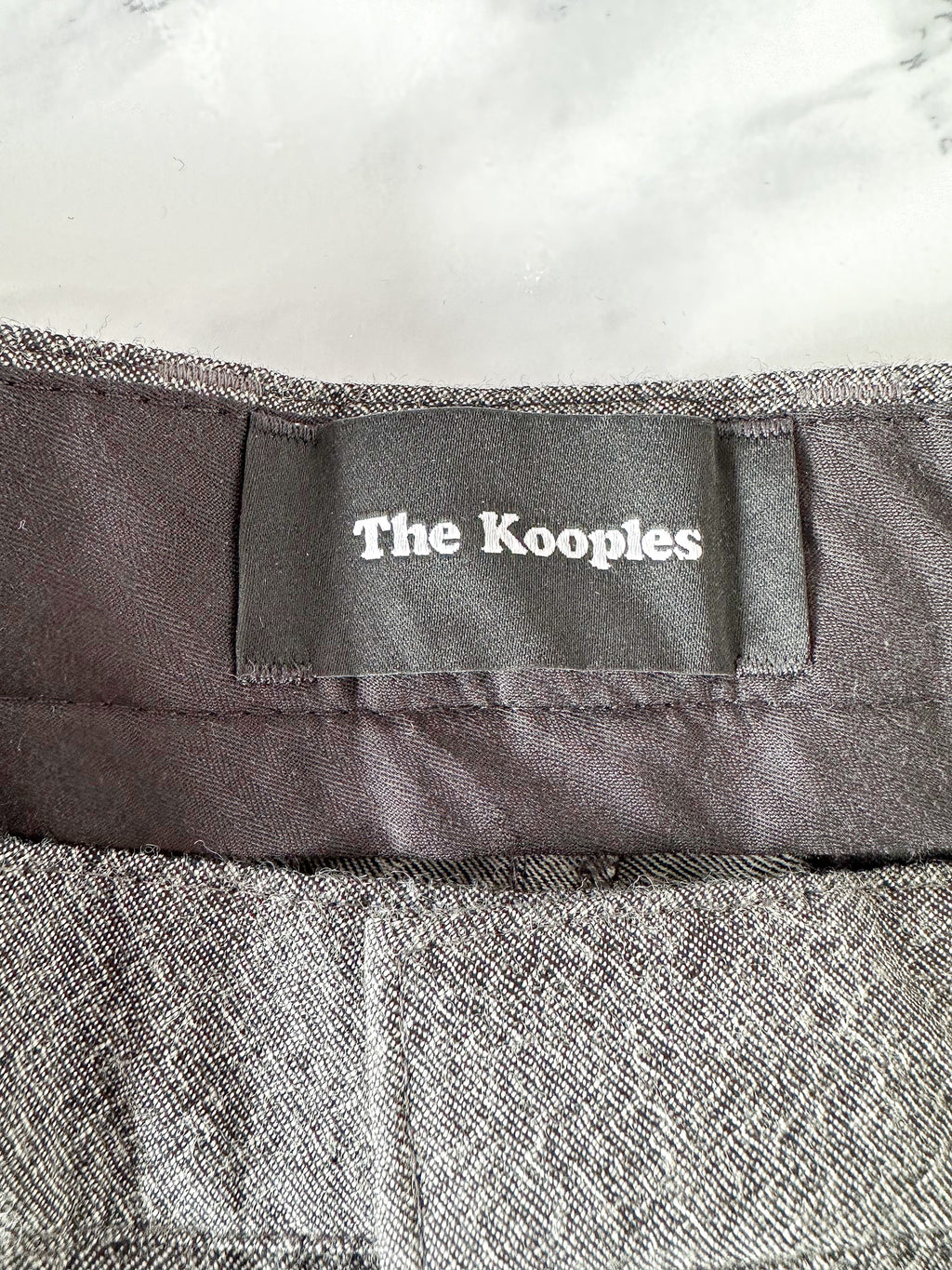 The Kooples Grey Wool Cropped Trousers