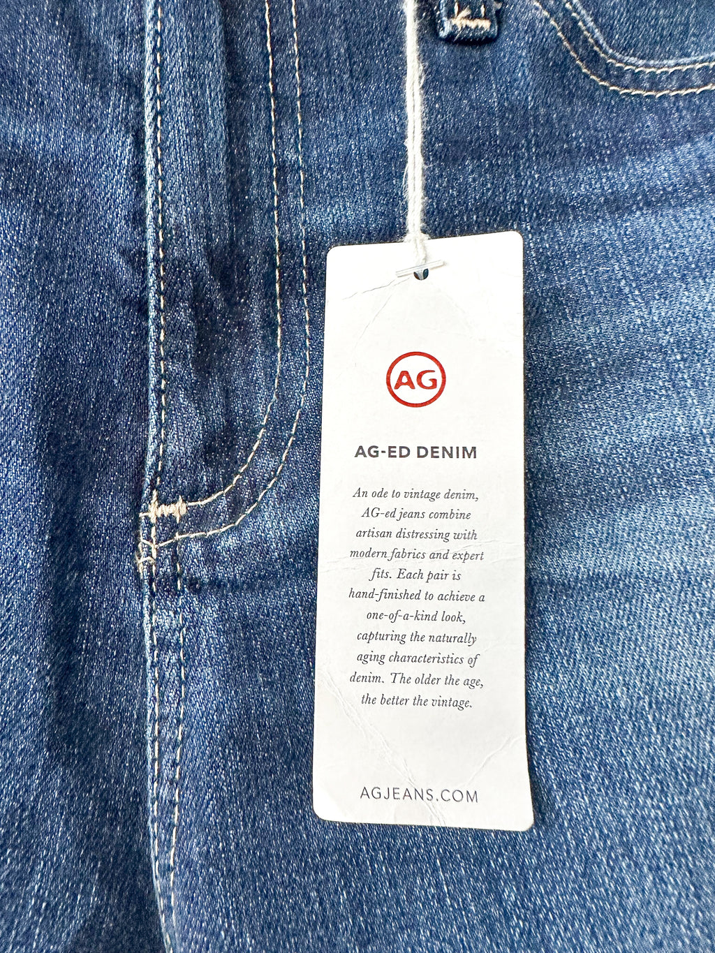 AG Jeans Denim The Sophia Ankle Vintage High Waisted Skinny Jeans