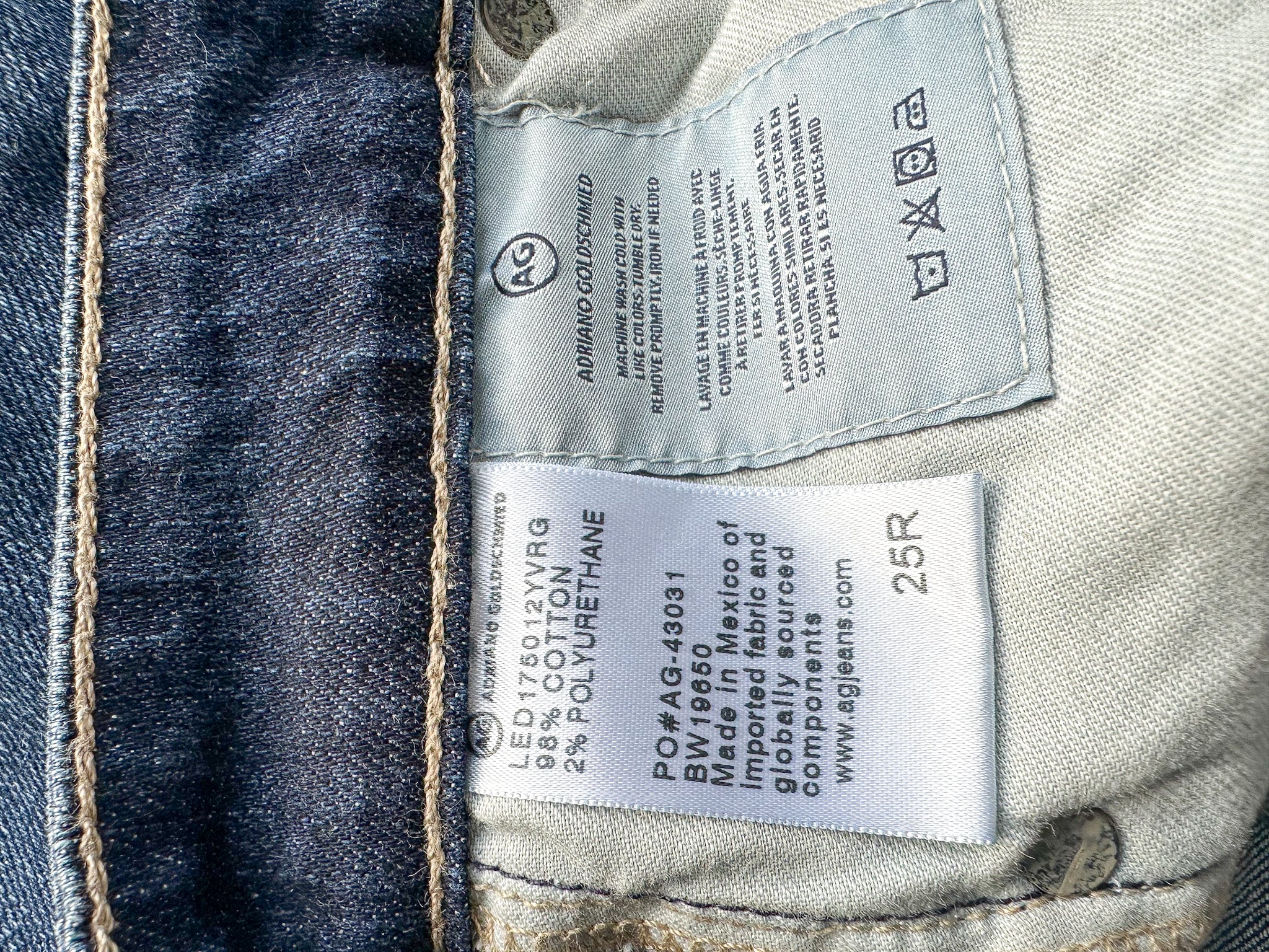 AG Jeans Denim The Sophia Ankle Vintage High Waisted Skinny Jeans