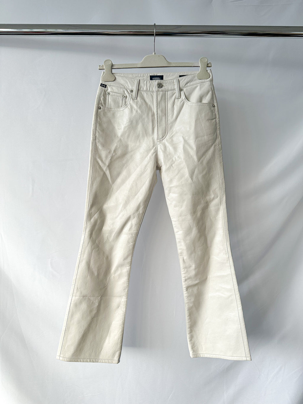 Citizens Of Humanity Isola Recycled Leather Cropped Boot Jeans