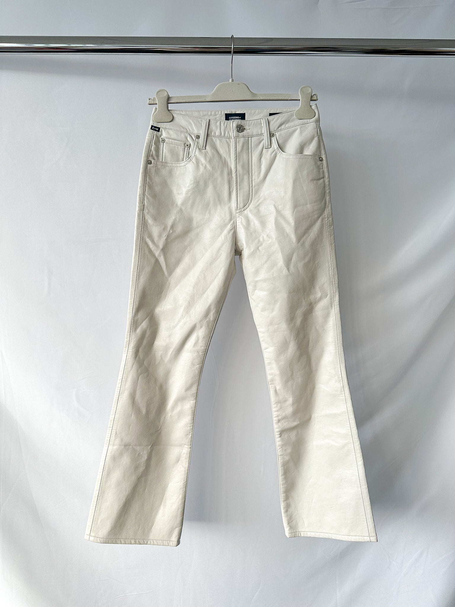 Citizens Of Humanity Isola Recycled Leather Cropped Boot Jeans