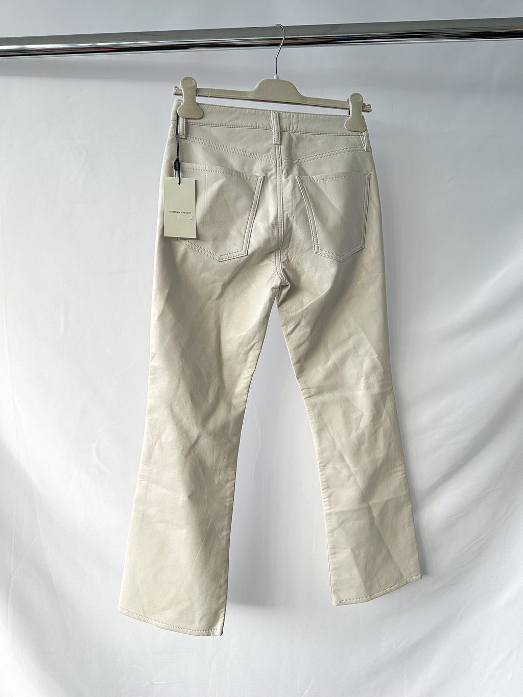 Citizens Of Humanity Isola Recycled Leather Cropped Boot Jeans