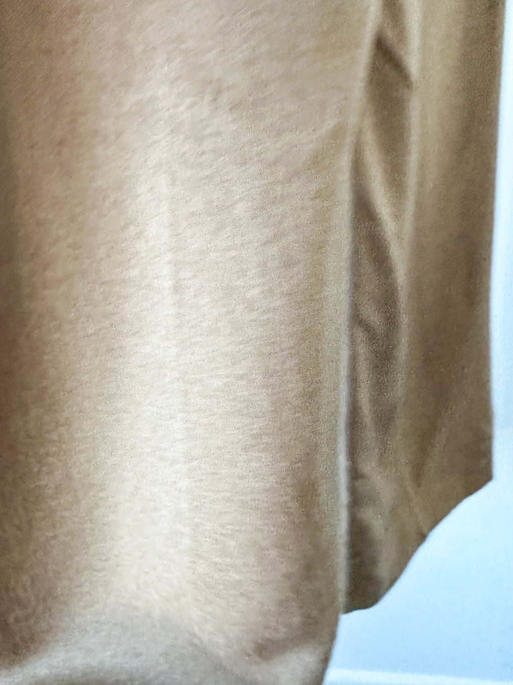 Gabriela Hearst Silk Vesta Brushed Caramel Brown Straight Leg Trousers