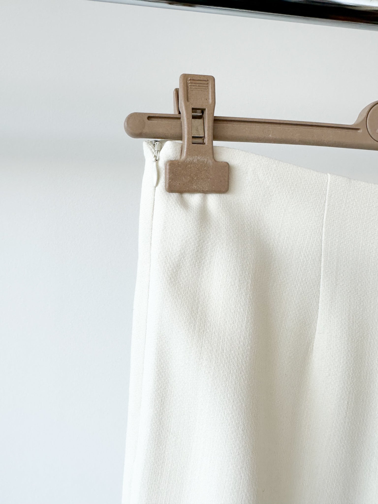 Pantalon large blanc épuré Toteme