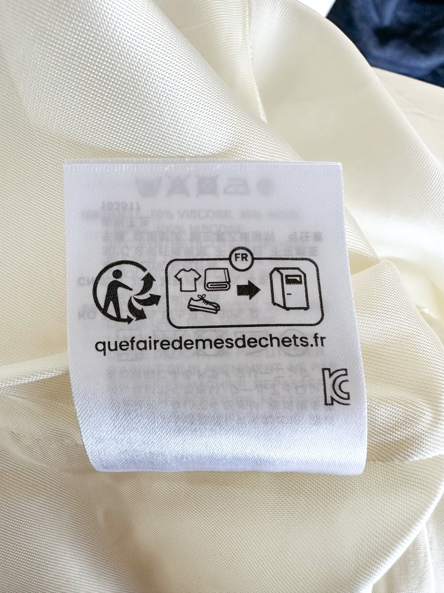 Pantalon large blanc épuré Toteme