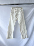 Husbands White Straight Leg 5-Pocket Jeans