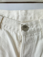 Husbands White Straight Leg 5-Pocket Jeans