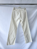 Husbands White Straight Leg 5-Pocket Jeans