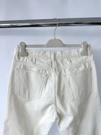 Husbands White Straight Leg 5-Pocket Jeans