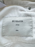 Husbands White Straight Leg 5-Pocket Jeans