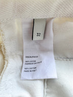 Husbands White Straight Leg 5-Pocket Jeans