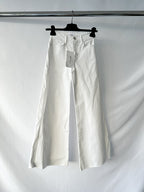 Frame White Le Palazzo Crop Denim Jeans