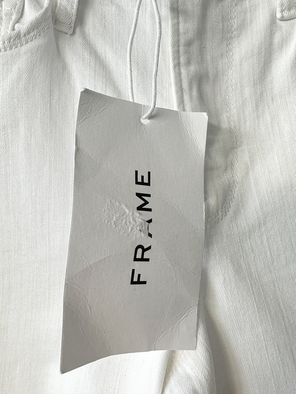 Frame White Le Palazzo Crop Denim Jeans