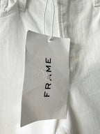 Frame White Le Palazzo Crop Denim Jeans