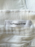 Frame White Le Palazzo Crop Denim Jeans
