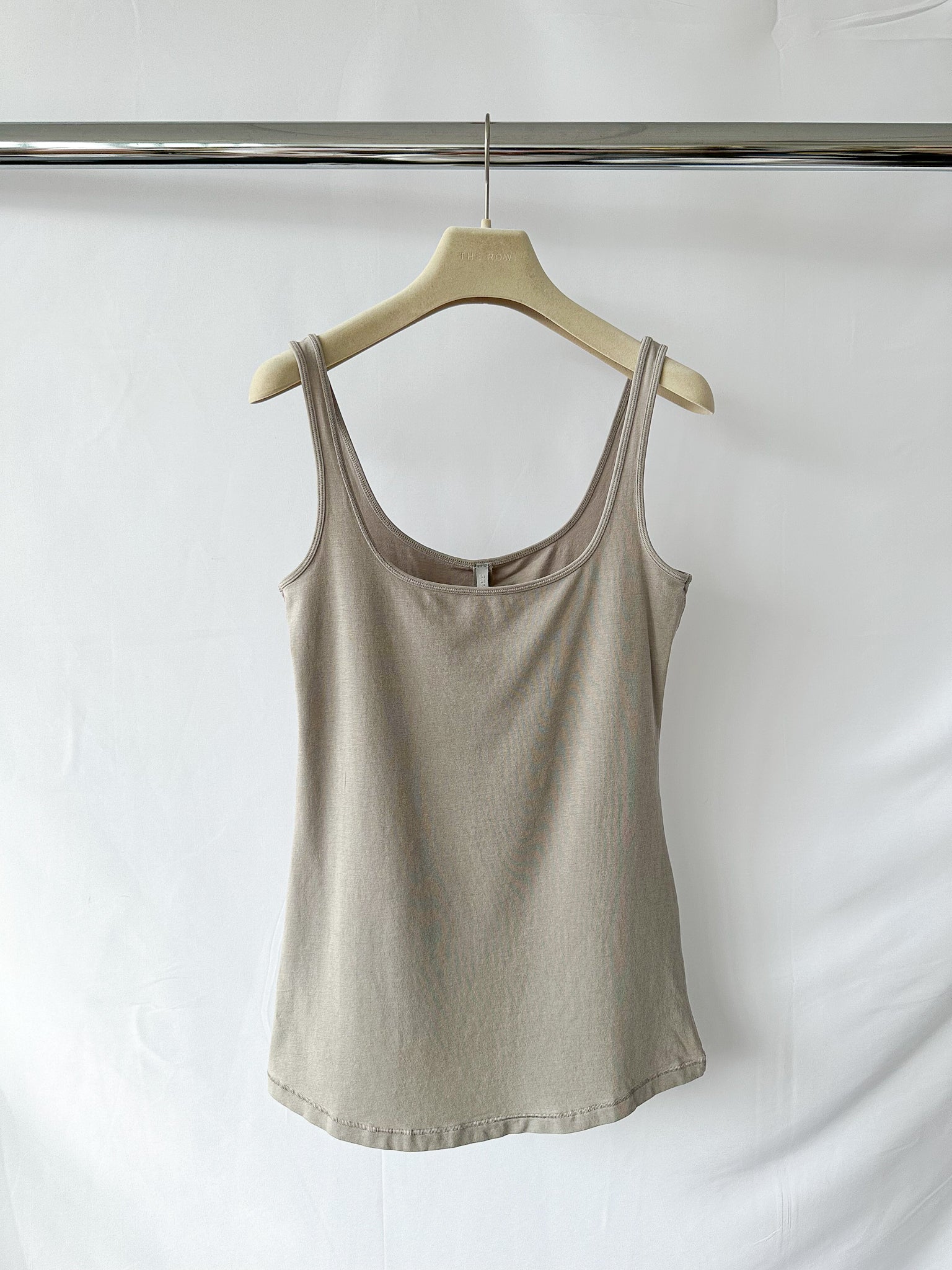 Skims Grey Tank Scoop Neck Top