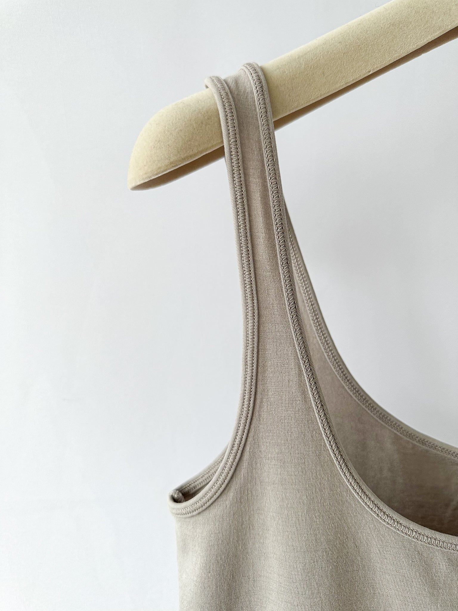 Skims Grey Tank Scoop Neck Top