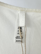 Skims White Soft Lounge Ribbed Square Neck Maxi Dress