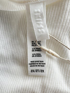 Skims White Soft Lounge Ribbed Square Neck Maxi Dress