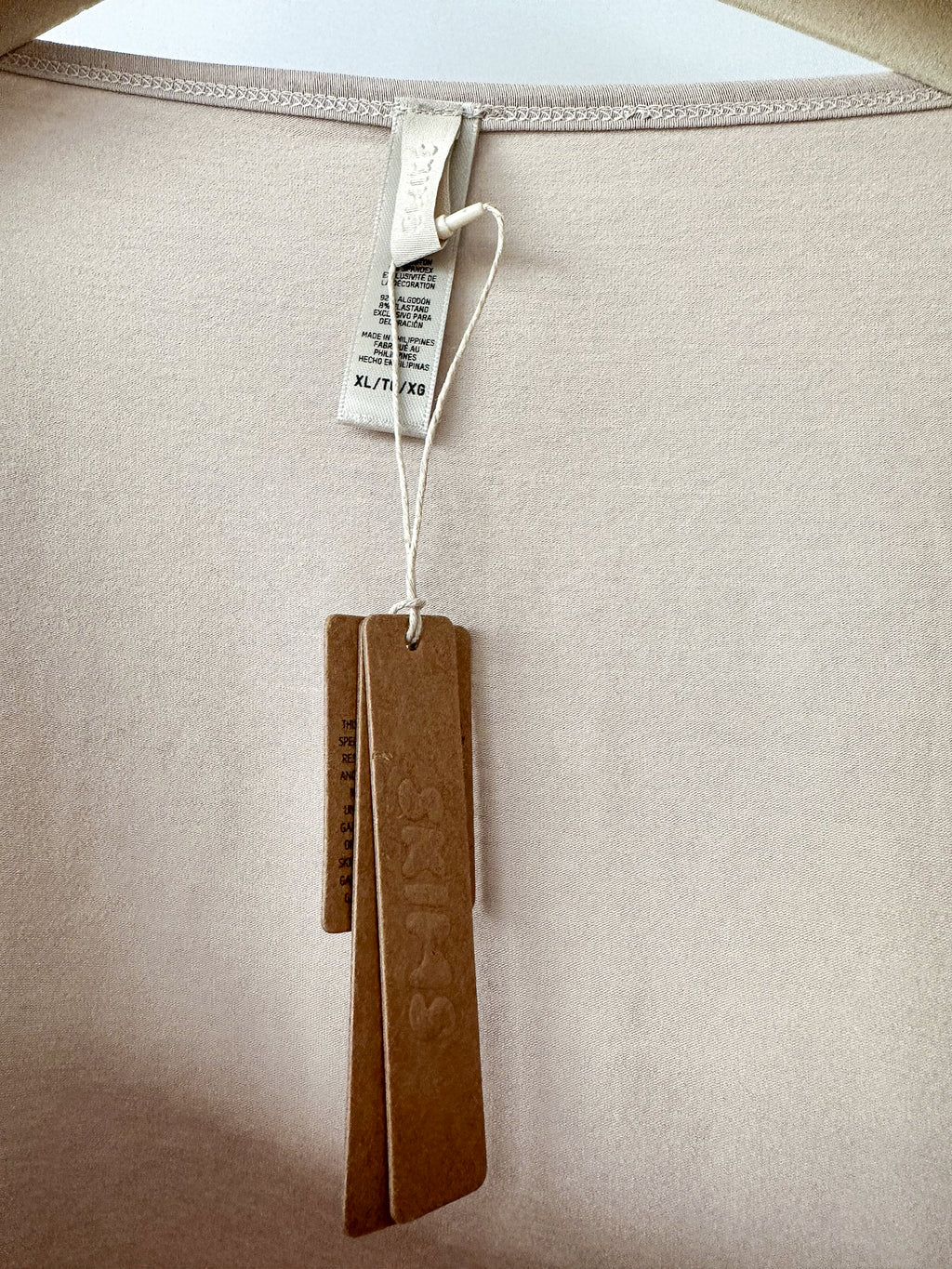 Skims Stone Grey New Vintage Long Sleeve T-Shirt Top