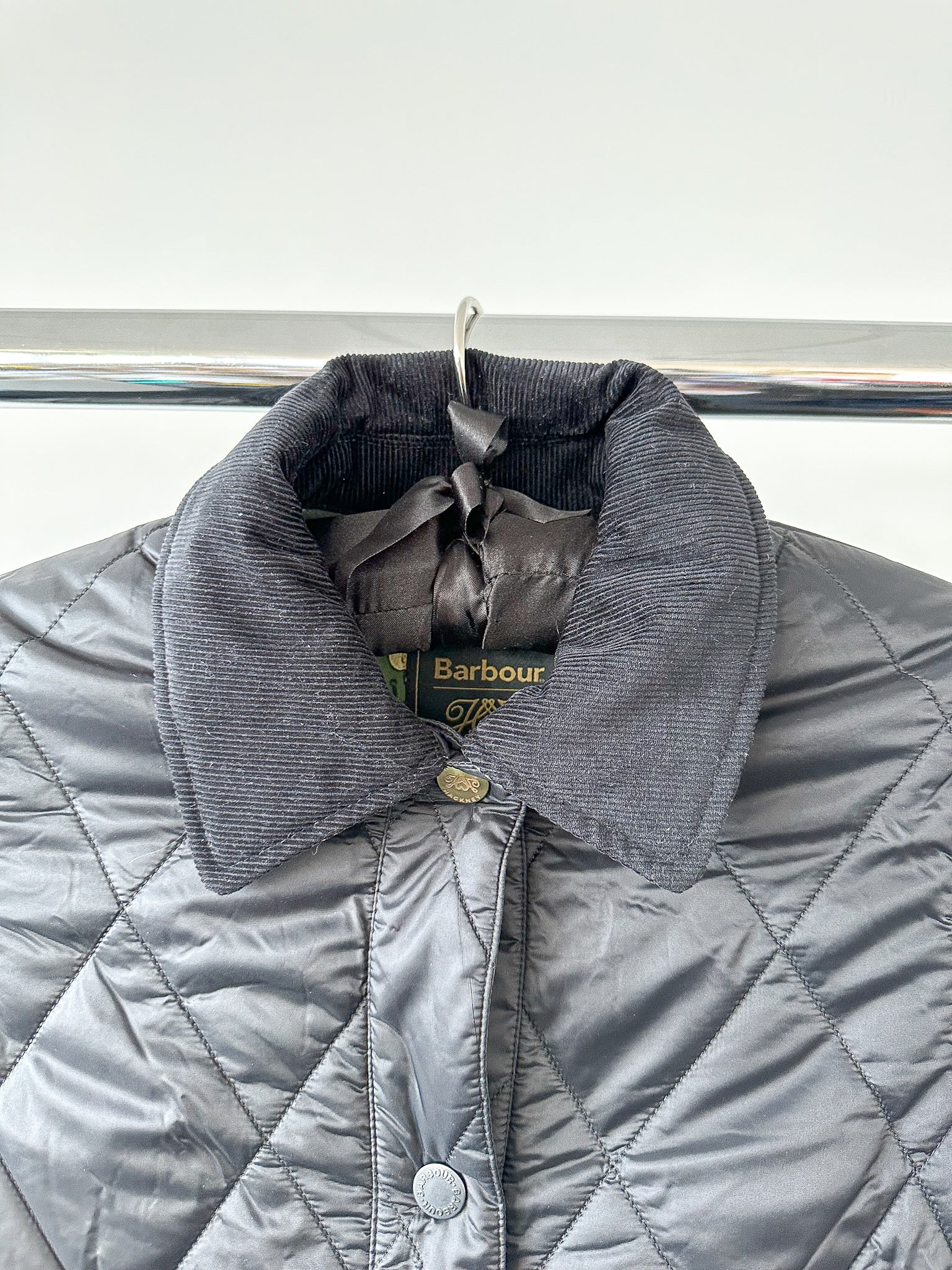 House Of Hackney Black Quilted Floral Lined Coat