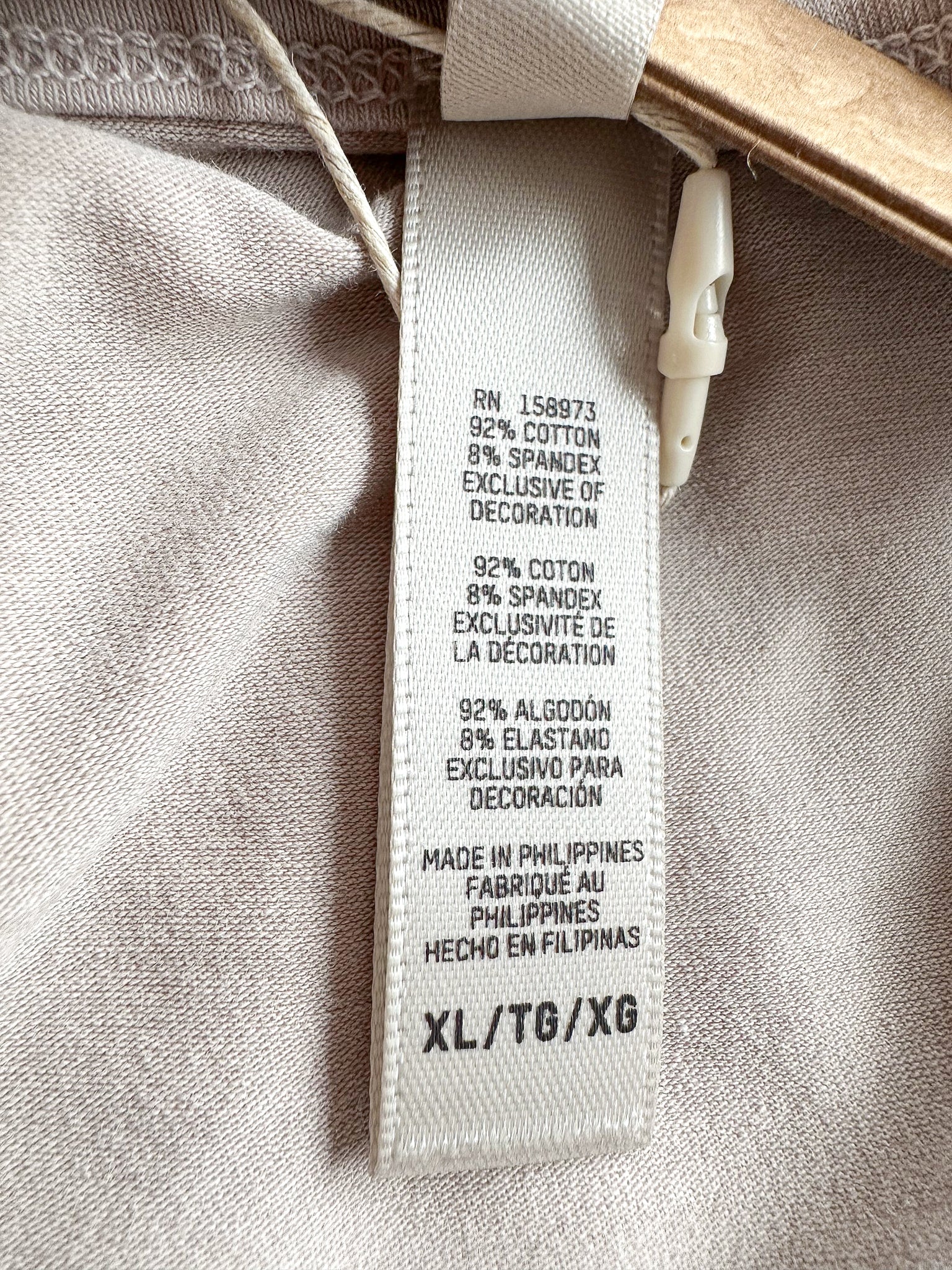 Skims Stone Grey New Vintage Long Sleeve T-Shirt Top