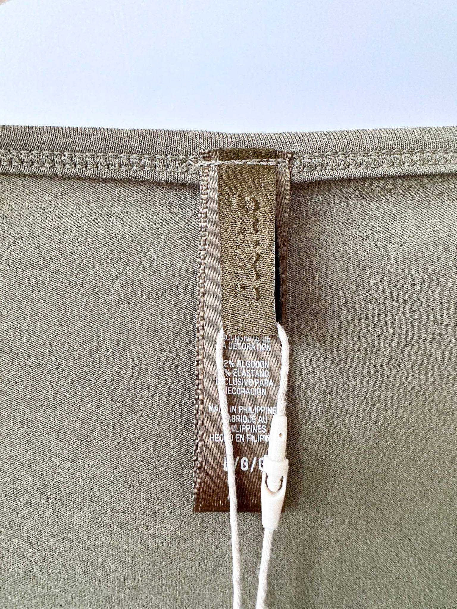 Skims Khaki Green New Vintage Long Sleeve T-Shirt Top