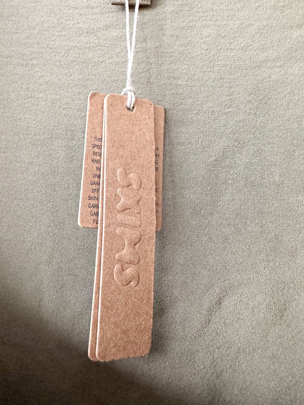 Skims Khaki Green New Vintage Long Sleeve T-Shirt Top