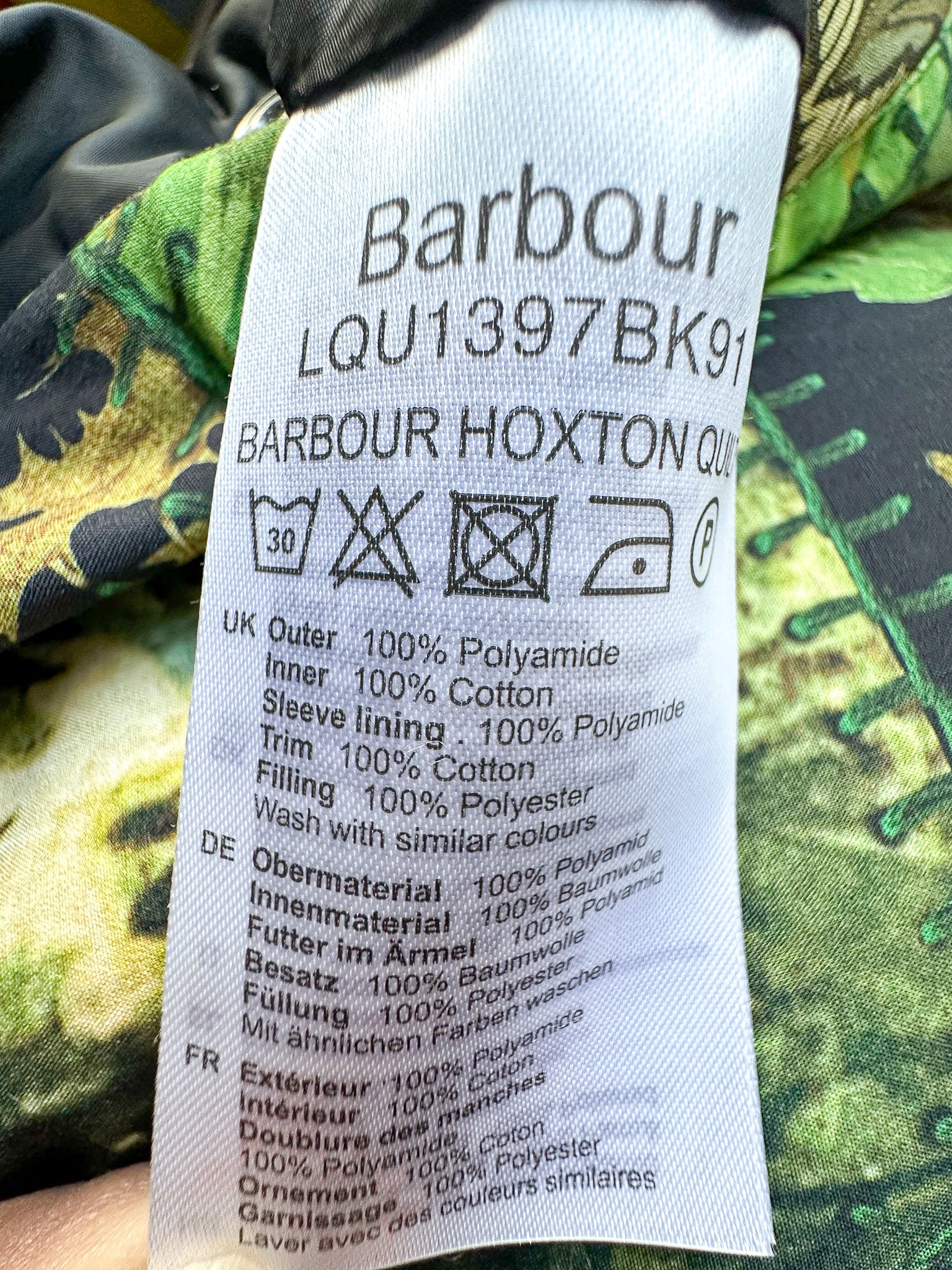 House Of Hackney Black Quilted Floral Lined Coat