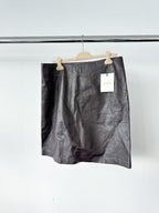 Studio Nicholson Brown Tumba Leather Skirt