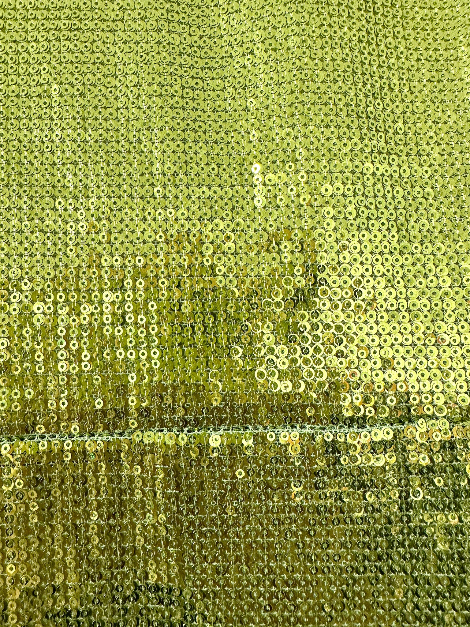 GALVAN Green Sequinned Sparkly High Shine Reflection Long Dress