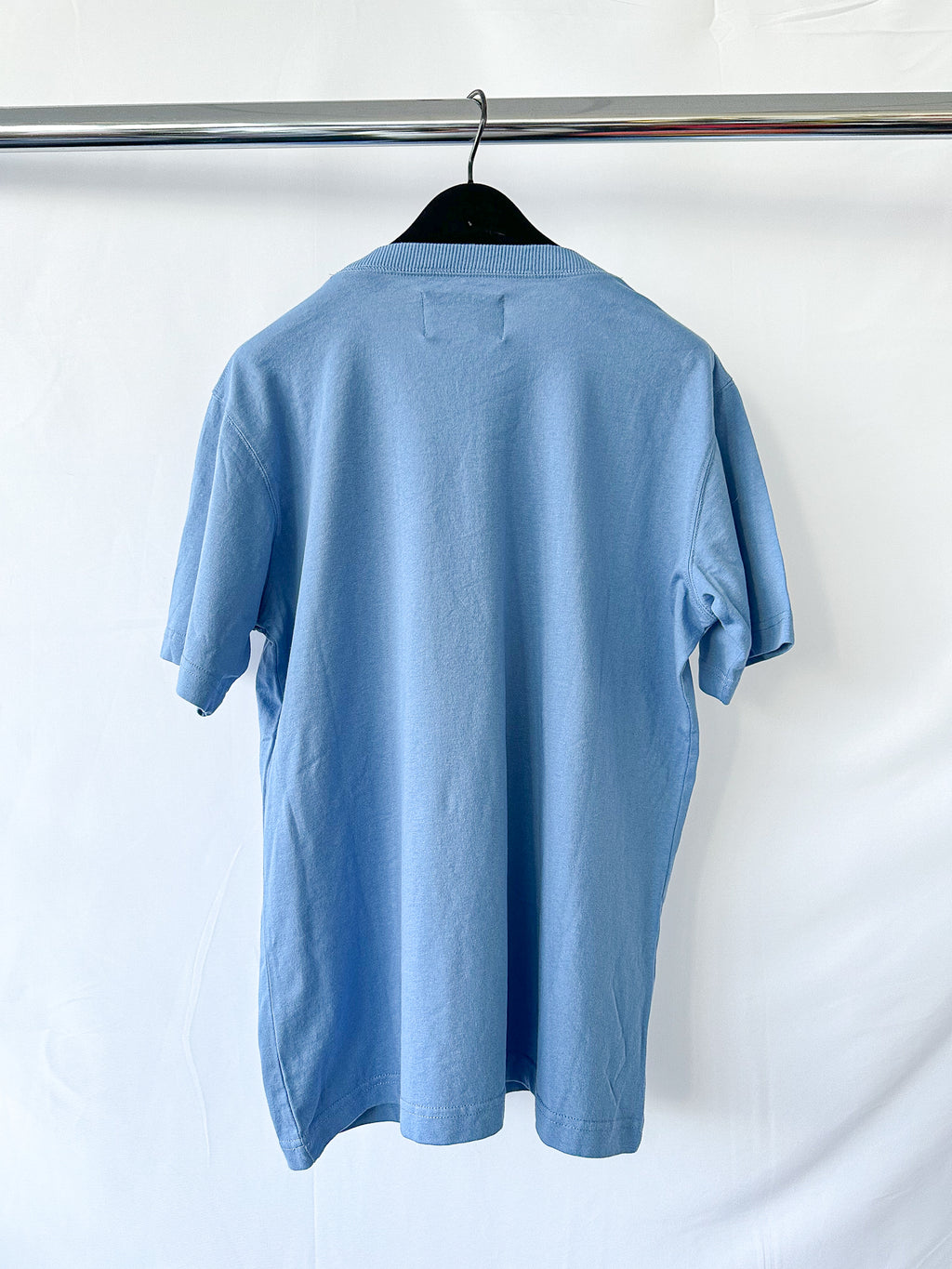 Nigel Cabourn Blue Globe Logo Embroider Spellout Tee