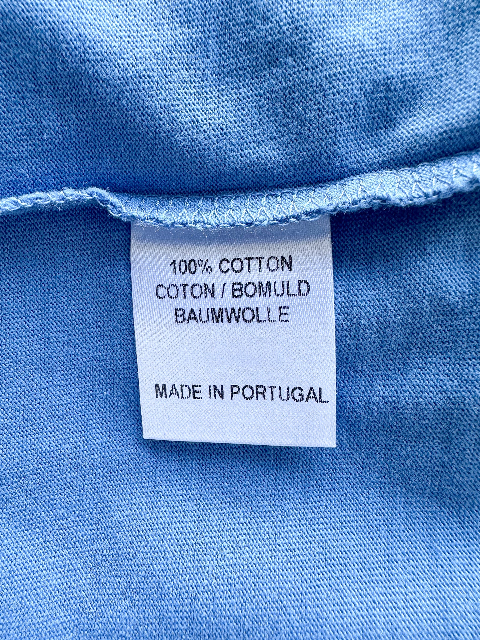 Nigel Cabourn Blue Globe Logo Embroider Spellout Tee