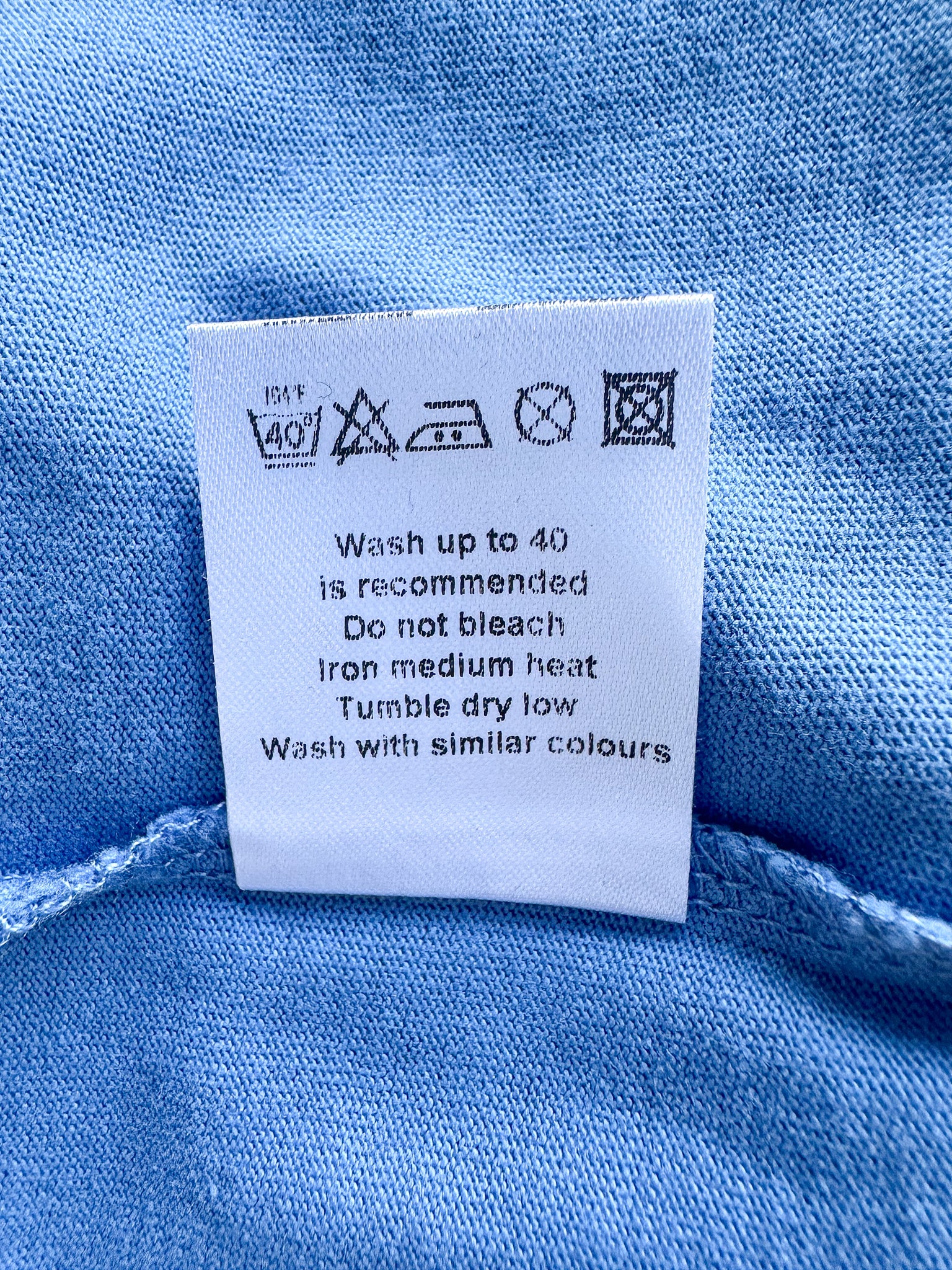 Nigel Cabourn Blue Globe Logo Embroider Spellout Tee