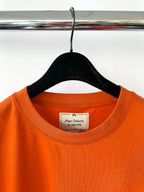 Nigel Cabourn Vintage Orange Globe Logo Embroider Spellout Tee