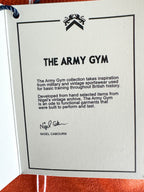 Nigel Cabourn Vintage Orange Globe Logo Embroider Spellout Tee