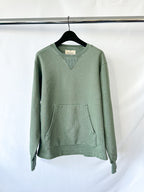 Nigel Cabourn Kangaroo Pocket USMC Green Training Sweatshirt Oversized