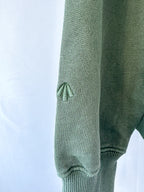 Nigel Cabourn Kangaroo Pocket USMC Green Training Sweatshirt Oversized