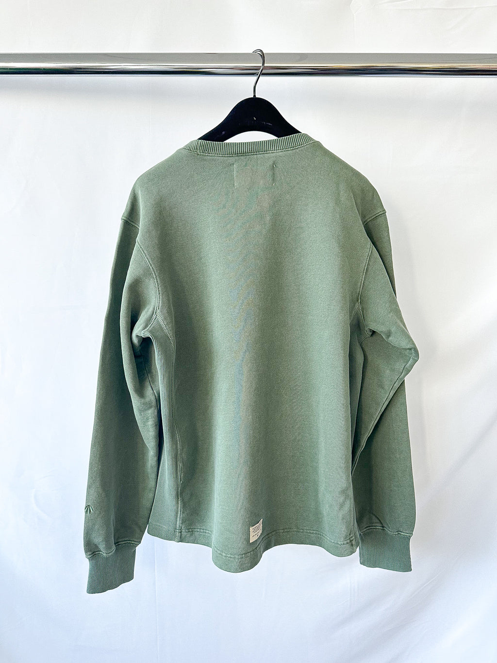 Nigel Cabourn Kangaroo Pocket USMC Green Training Sweatshirt Oversized