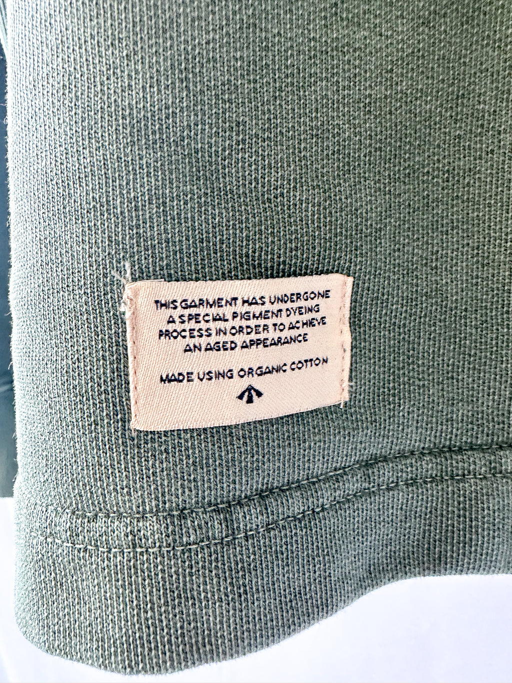 Nigel Cabourn Kangaroo Pocket USMC Green Training Sweatshirt Oversized