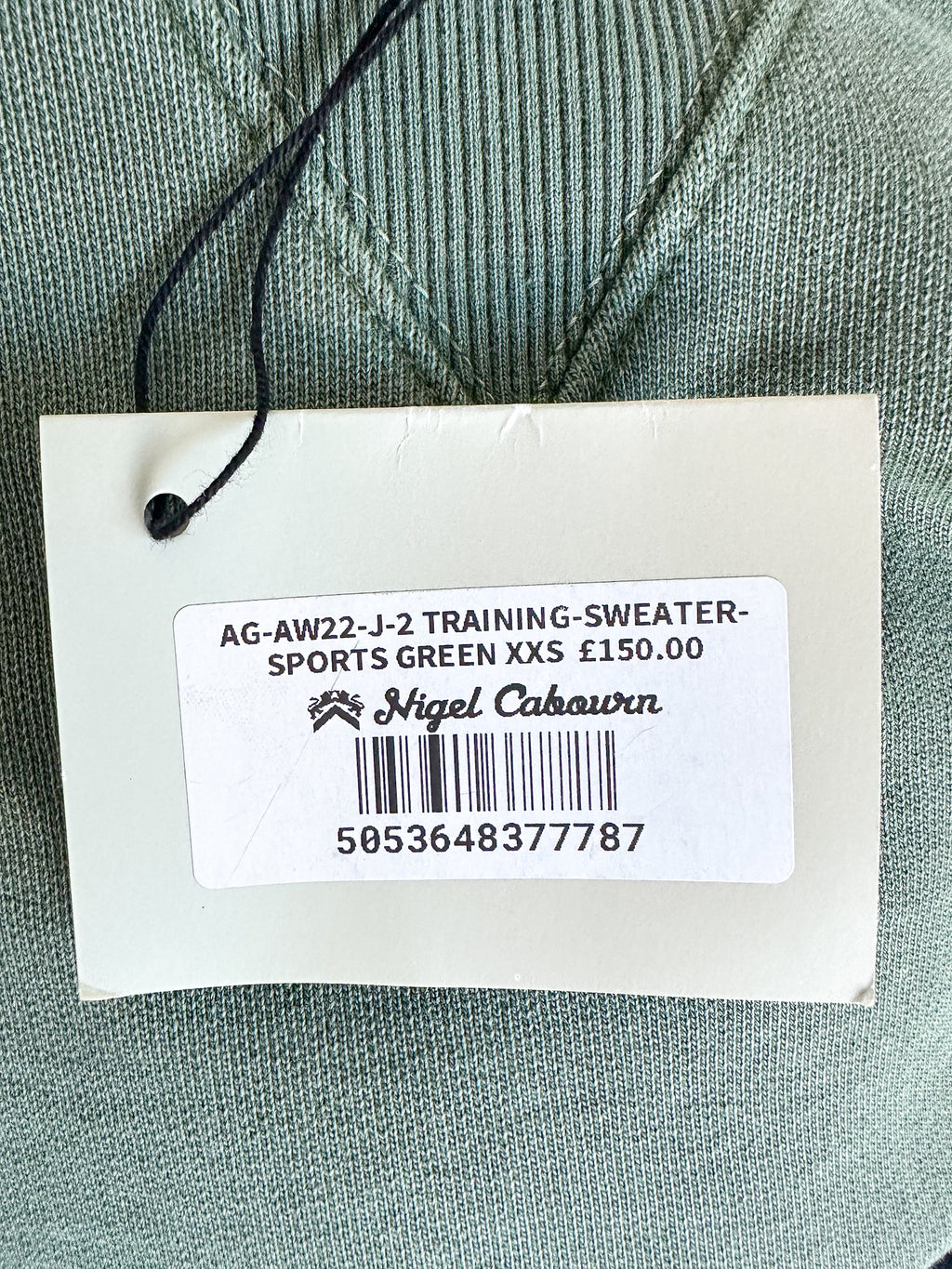 Nigel Cabourn Kangaroo Pocket USMC Green Training Sweatshirt Oversized