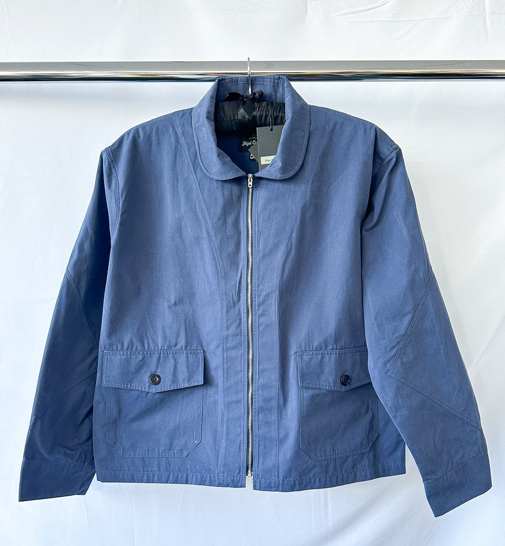 Nigel Cabourn Flight Shirt Jacket Navy Blue
