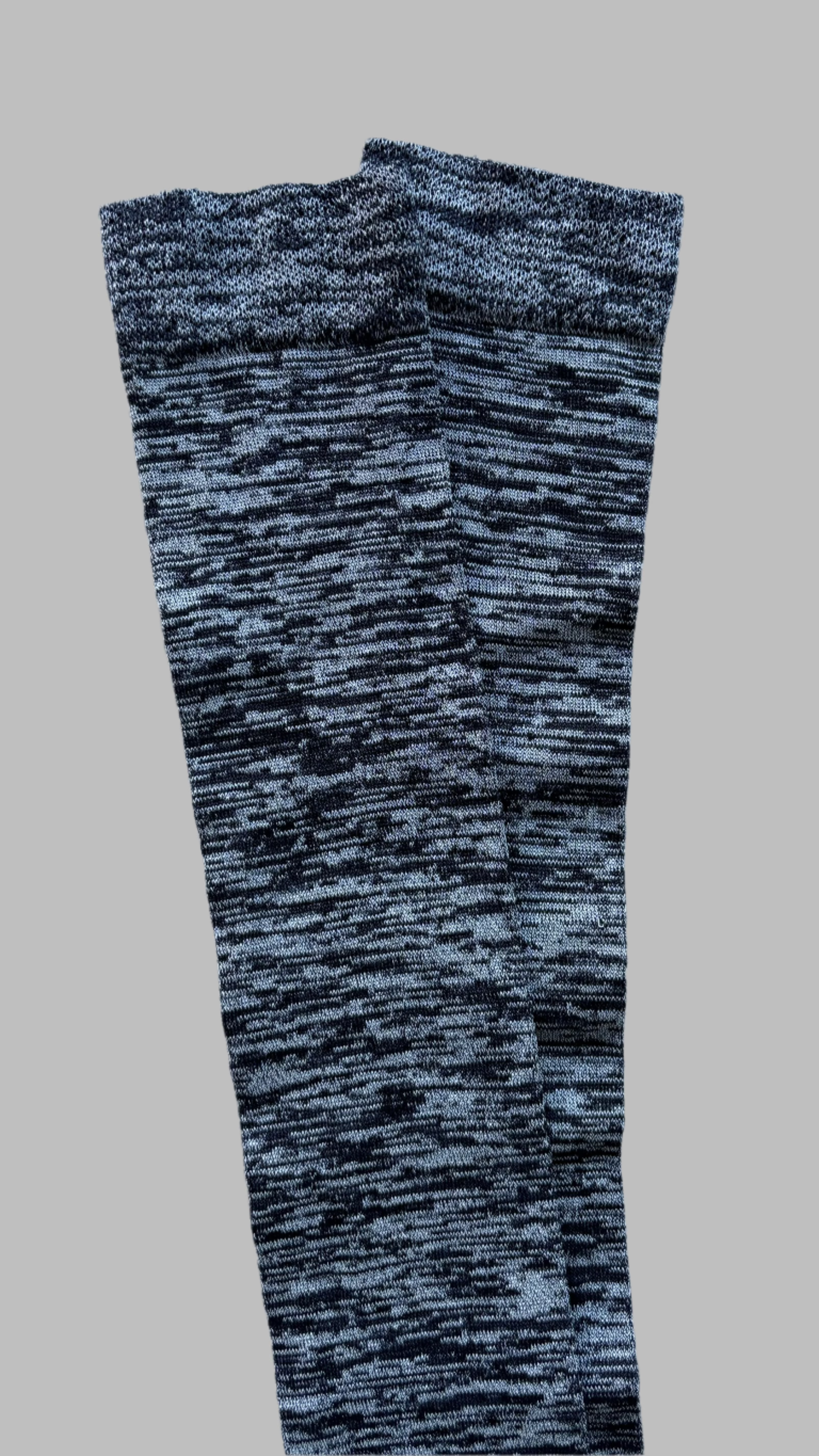 Bottega Veneta Knee High Socks In Black & Grey