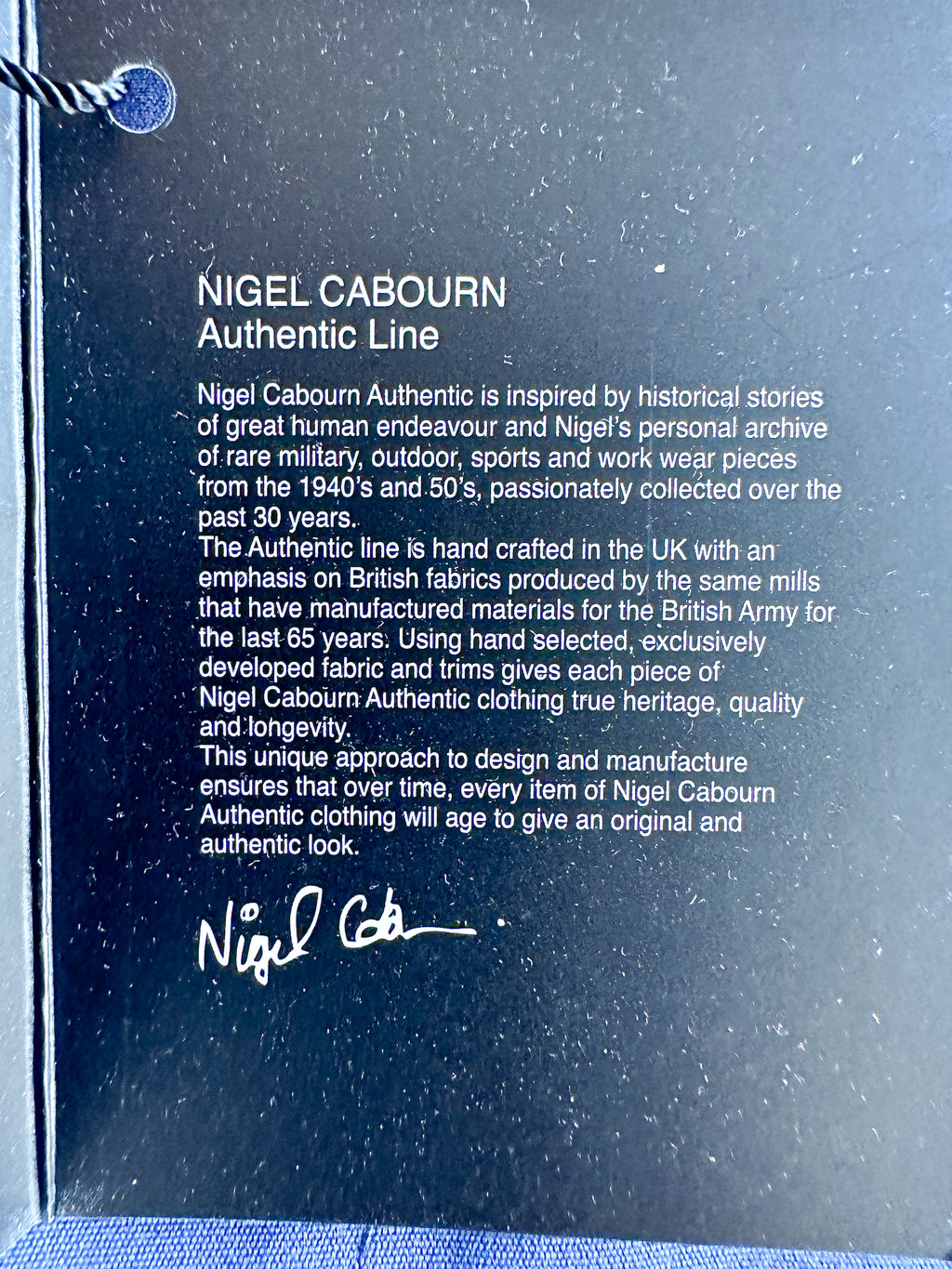 Nigel Cabourn Flight Shirt Jacket Navy Blue