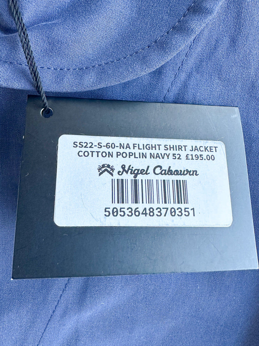 Nigel Cabourn Flight Shirt Jacket Navy Blue