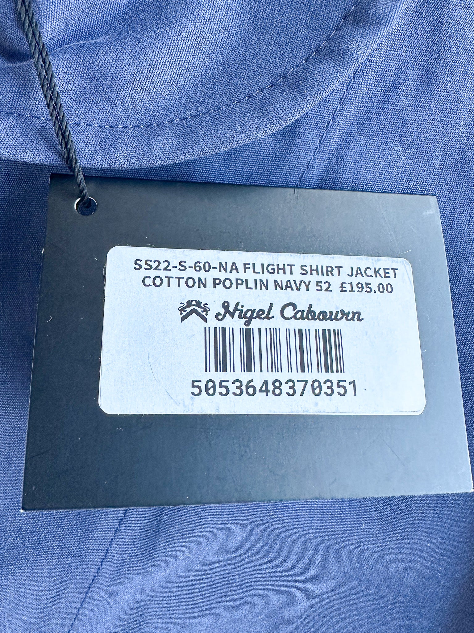 Nigel Cabourn Flight Shirt Jacket Navy Blue